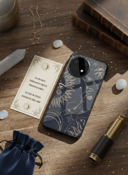 Celestial Dream Glass Back Cover For One Plus 13, 12, 11, 10, Nord Series
