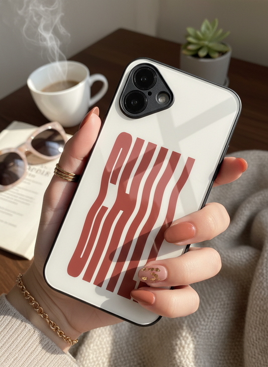 Stay Chill Premium Glass Back Cover For iPhone 11-17 Models