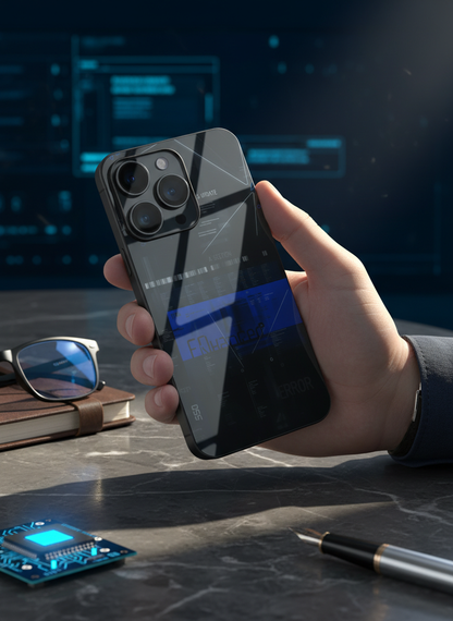Hacker Premium Glass Back Cover For iPhone 11-17 Models