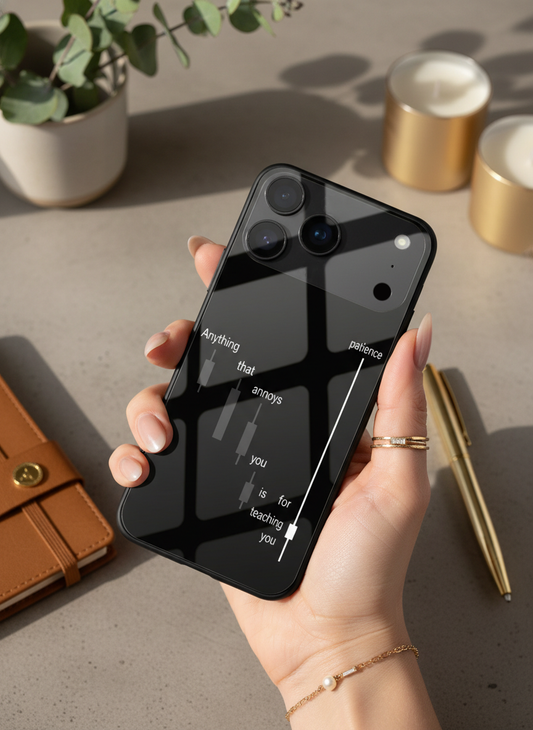 Candle Wisdom Premium Glass Back Cover For iPhone 11-17 Models