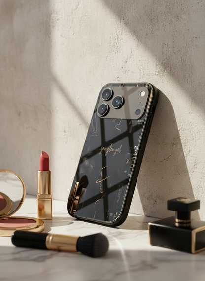 Glow & Grace Premium Glass Back Cover For iPhone 11-17 Models