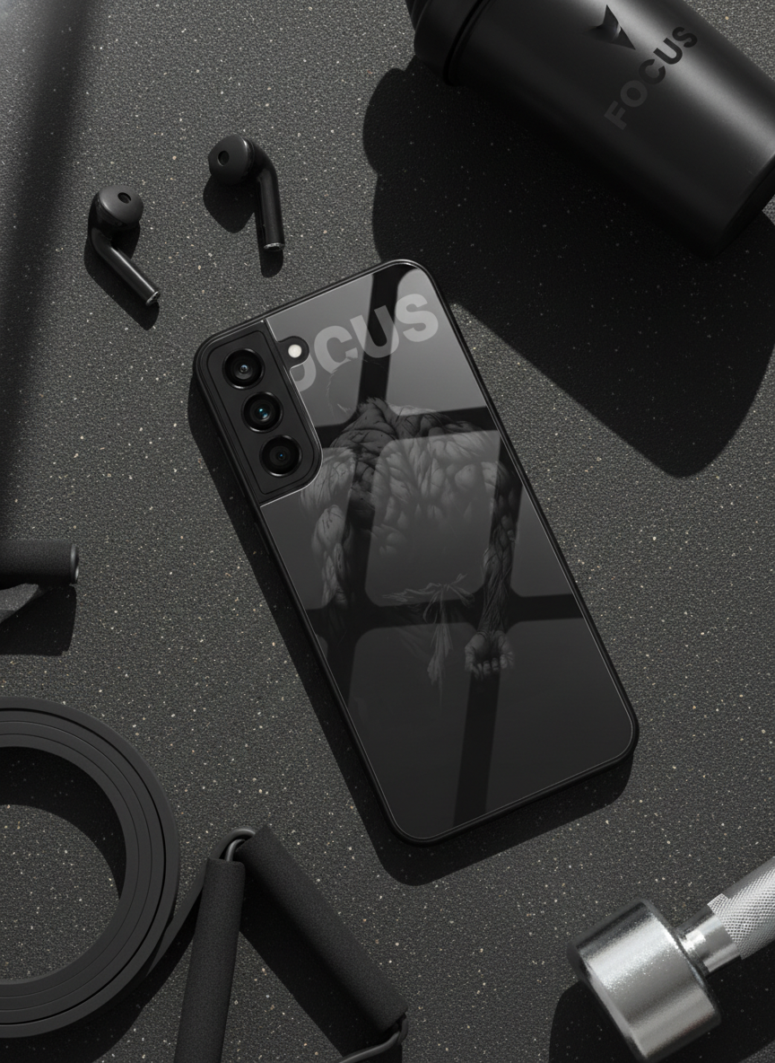 Focus Premium Glass Back Cover For Galaxy S, A, M & F Series