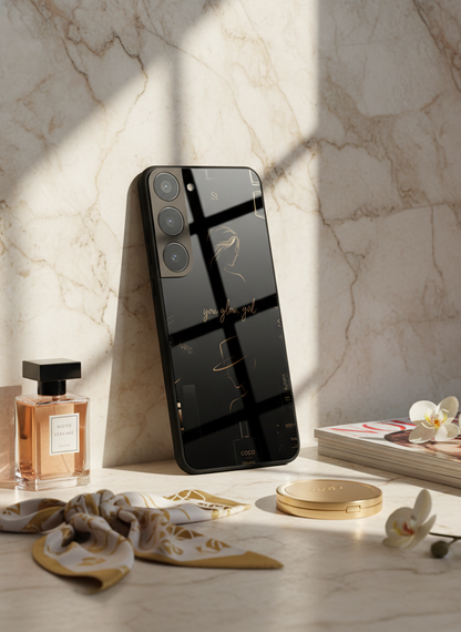 Glow & Grace Premium Glass Back Cover For Galaxy S, A, M & F Series