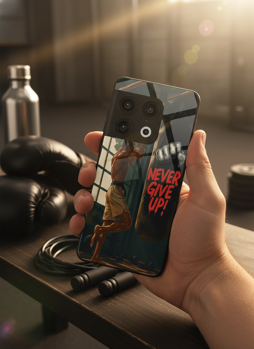 Warrior Spirit Premium Glass Back Cover For One Plus 13, 12, 11, 10, Nord Serie