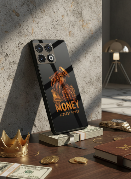 Cash Command Premium Glass Back Cover For One Plus 13, 12, 11, 10, Nord Series