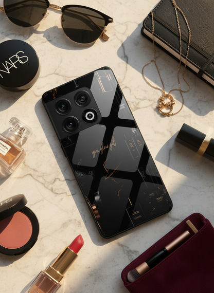 Glow & Grace Premium Glass Back Cover For One Plus 13, 12, 11, 10, Nord Series