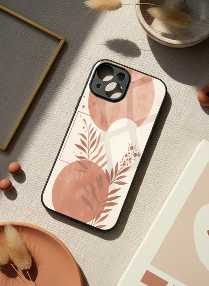 Blush Harmon Premium Glass Back Cover For iPhone 11-17 Models