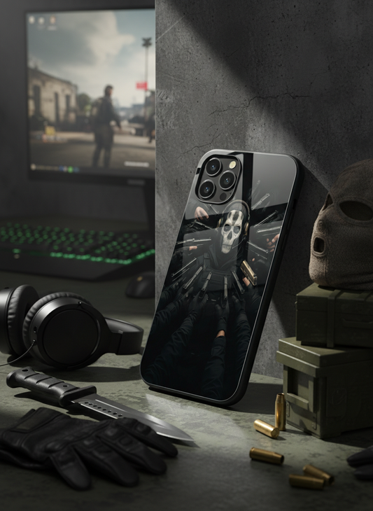 Bullet Crown Premium Glass Back Cover For iPhone 11-17 Models