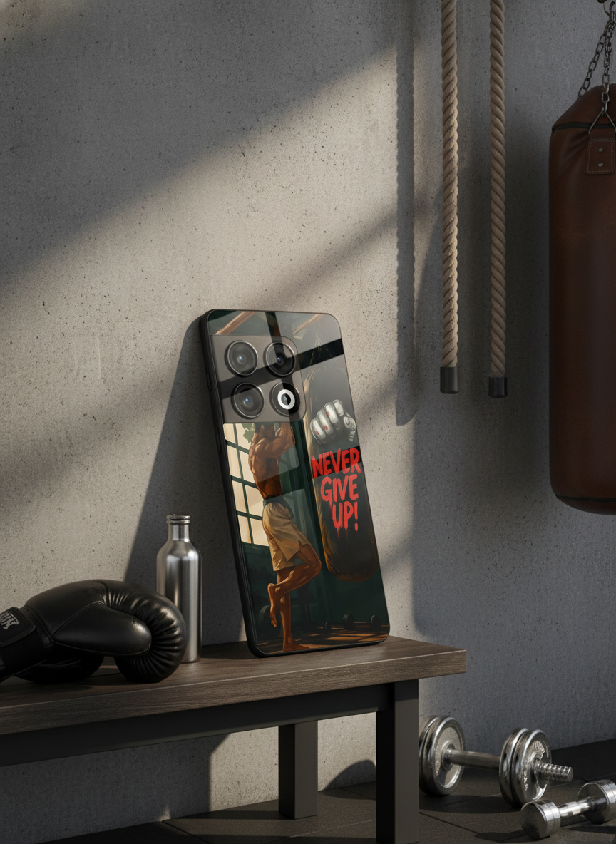 Warrior Spirit Premium Glass Back Cover For One Plus 13, 12, 11, 10, Nord Serie