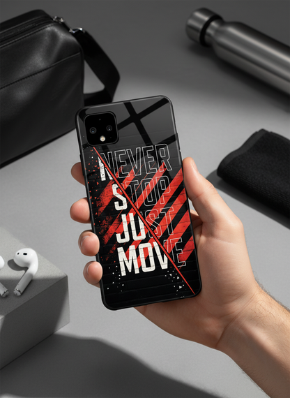 Just Move Premium Glass Back Cover For Google Pixel 7,8,9,10 Series