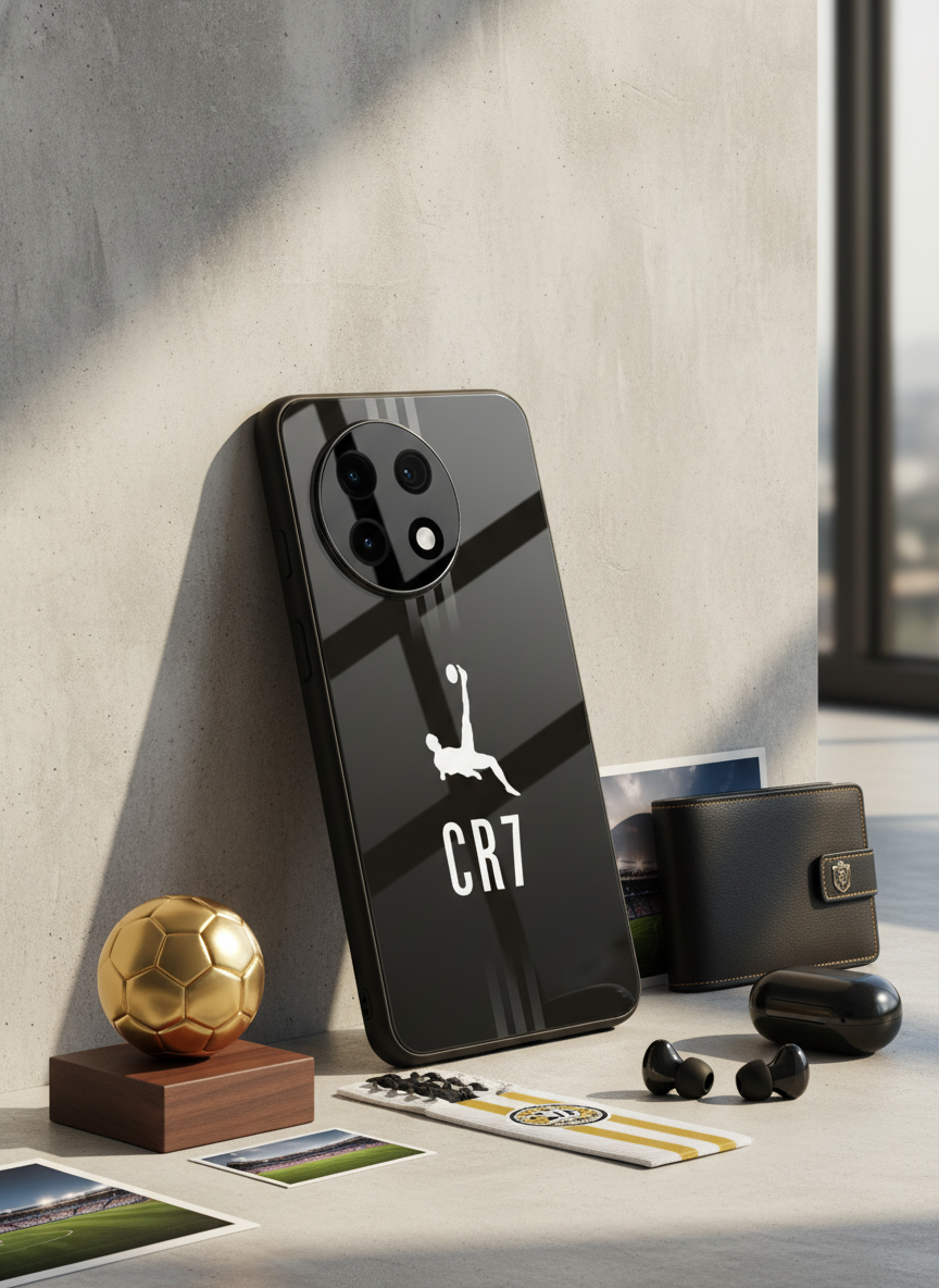 CR7 Legacy Premium Glass Back Cover For One Plus 13, 12, 11, 10, Nord Series