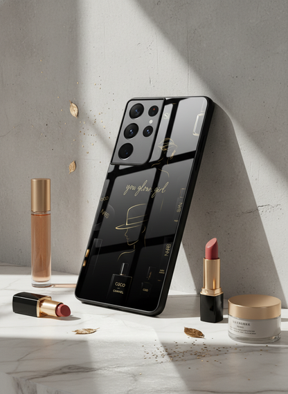 Glow & Grace Premium Glass Back Cover For Galaxy S, A, M & F Series