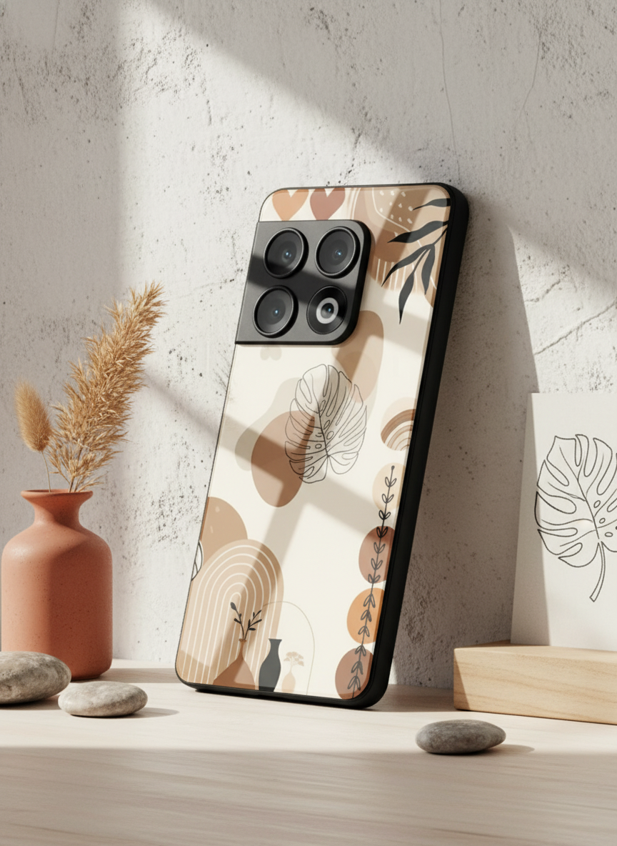 Organic Aura Glass Back Cover For One Plus 13, 12, 11, 10, Nord Series