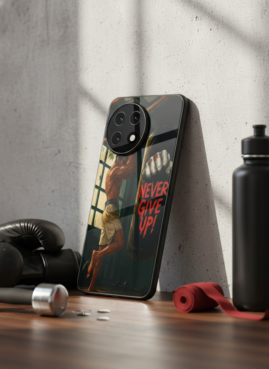 Warrior Spirit Premium Glass Back Cover For One Plus 13, 12, 11, 10, Nord Serie