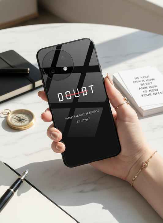 No Doubt Premium Glass Back Cover For One Plus 13, 12, 11, 10, Nord Series