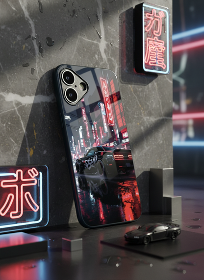 Tokyo Heart Premium Glass Back Cover For iPhone 11-17 Models