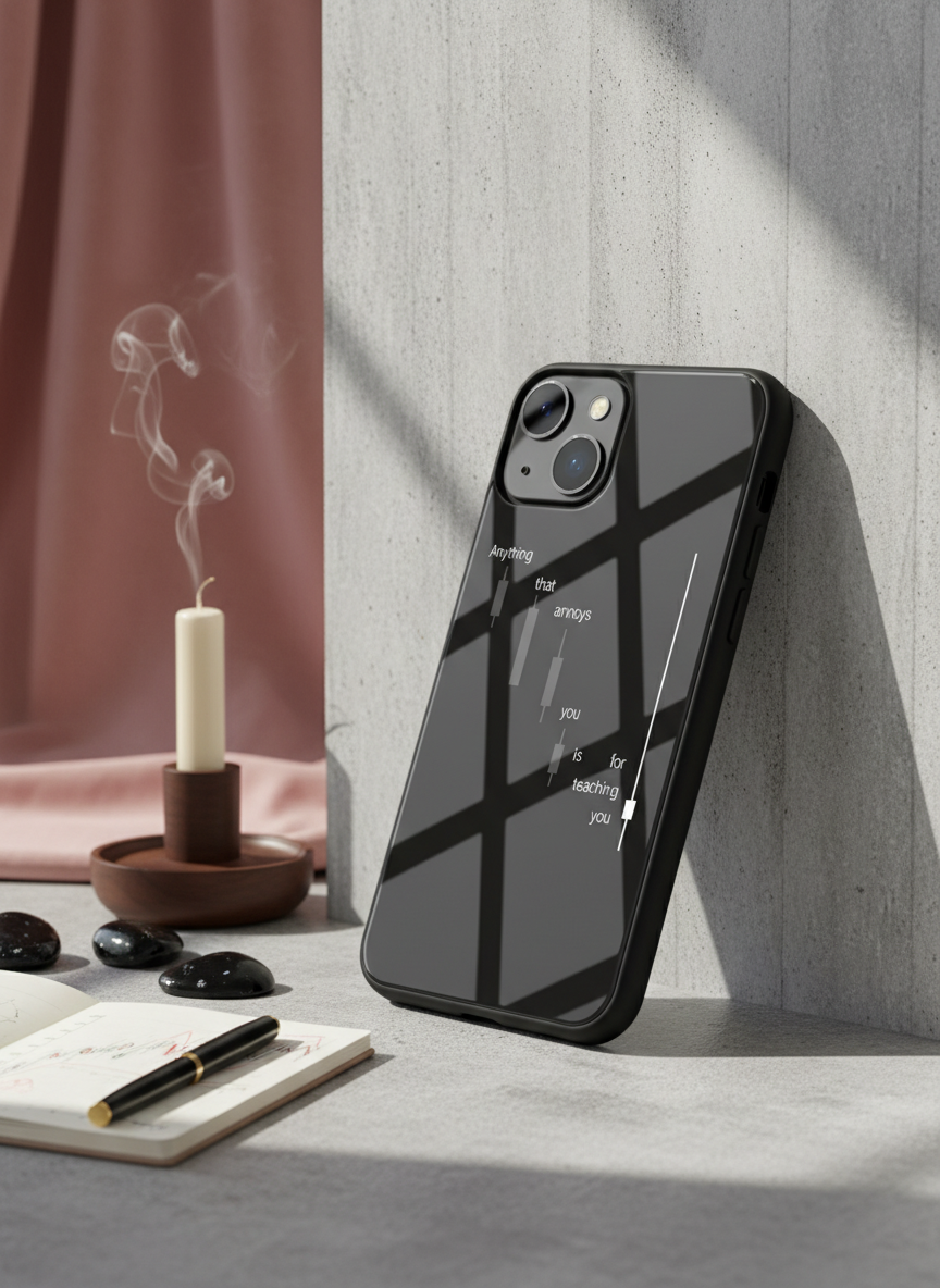 Candle Wisdom Premium Glass Back Cover For iPhone 11-17 Models