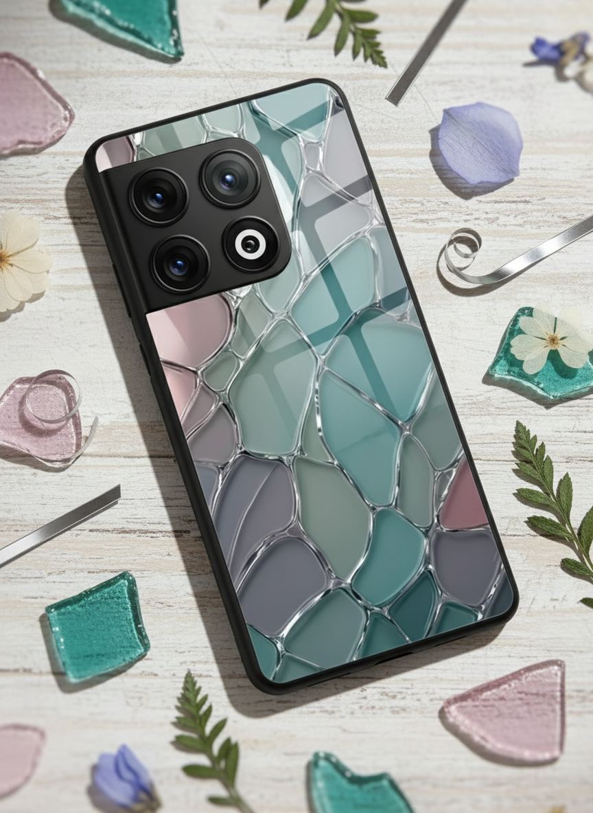 Ocean Glaze Glass Back Cover For One Plus 13, 12, 11, 10, Nord Series