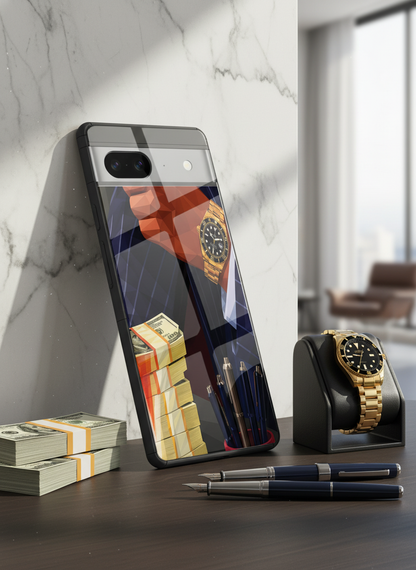 Cash Empire Premium Glass Back Cover For Google Pixel 7,8,9,10 Series
