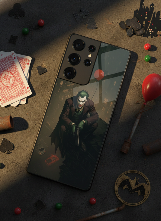 I am Joker Premium Glass Back Cover For Galaxy S, A, M & F Series