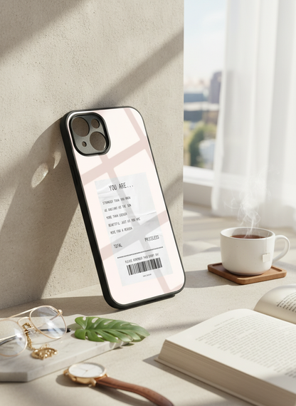 You Are Enough Premium Glass Back Cover For iPhone 11-17 Models