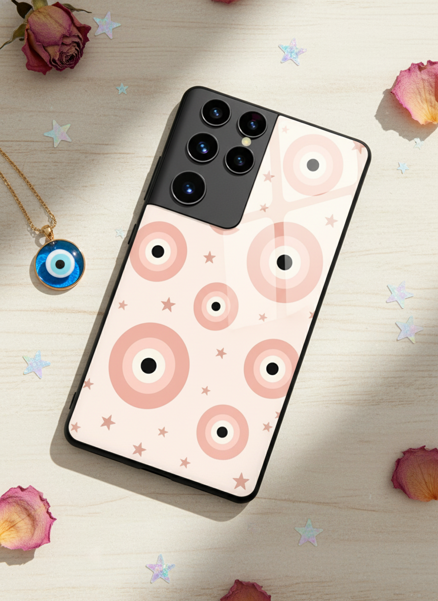 Eye Of Protection Dreamy Orbit Premium Glass Back Cover For Galaxy S, A, M & F Series