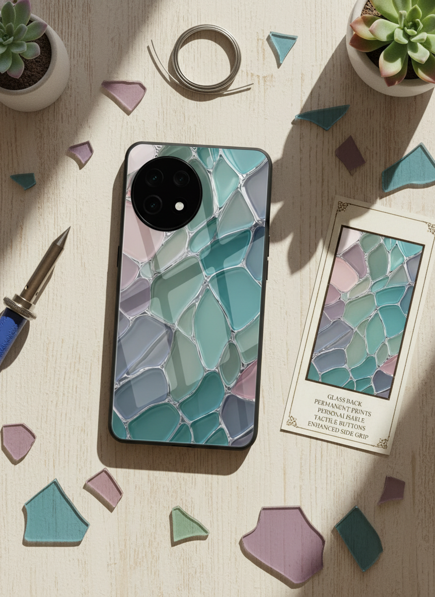 Ocean Glaze Glass Back Cover For One Plus 13, 12, 11, 10, Nord Series