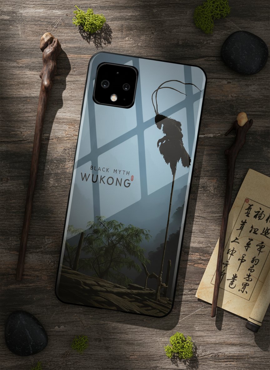 BMW-Black Myth Wukong Premium Glass Back Cover For Google Pixel 7,8,9,10 Series