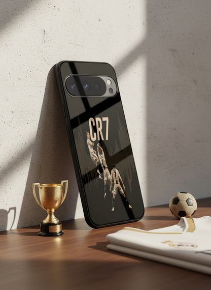 Air CR7 Premium Glass Back Cover For Google Pixel 7,8,9,10 Series