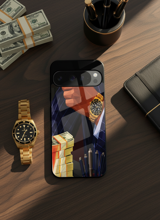 Cash Empire Premium Glass Back Cover For Google Pixel 7,8,9,10 Series