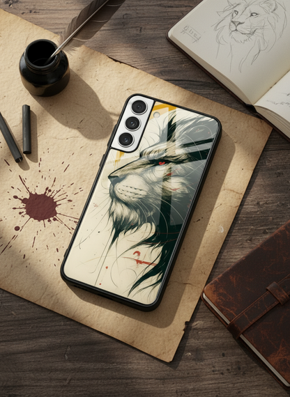 Roar Within Premium Glass Back Cover For Galaxy S, A, M & F Series