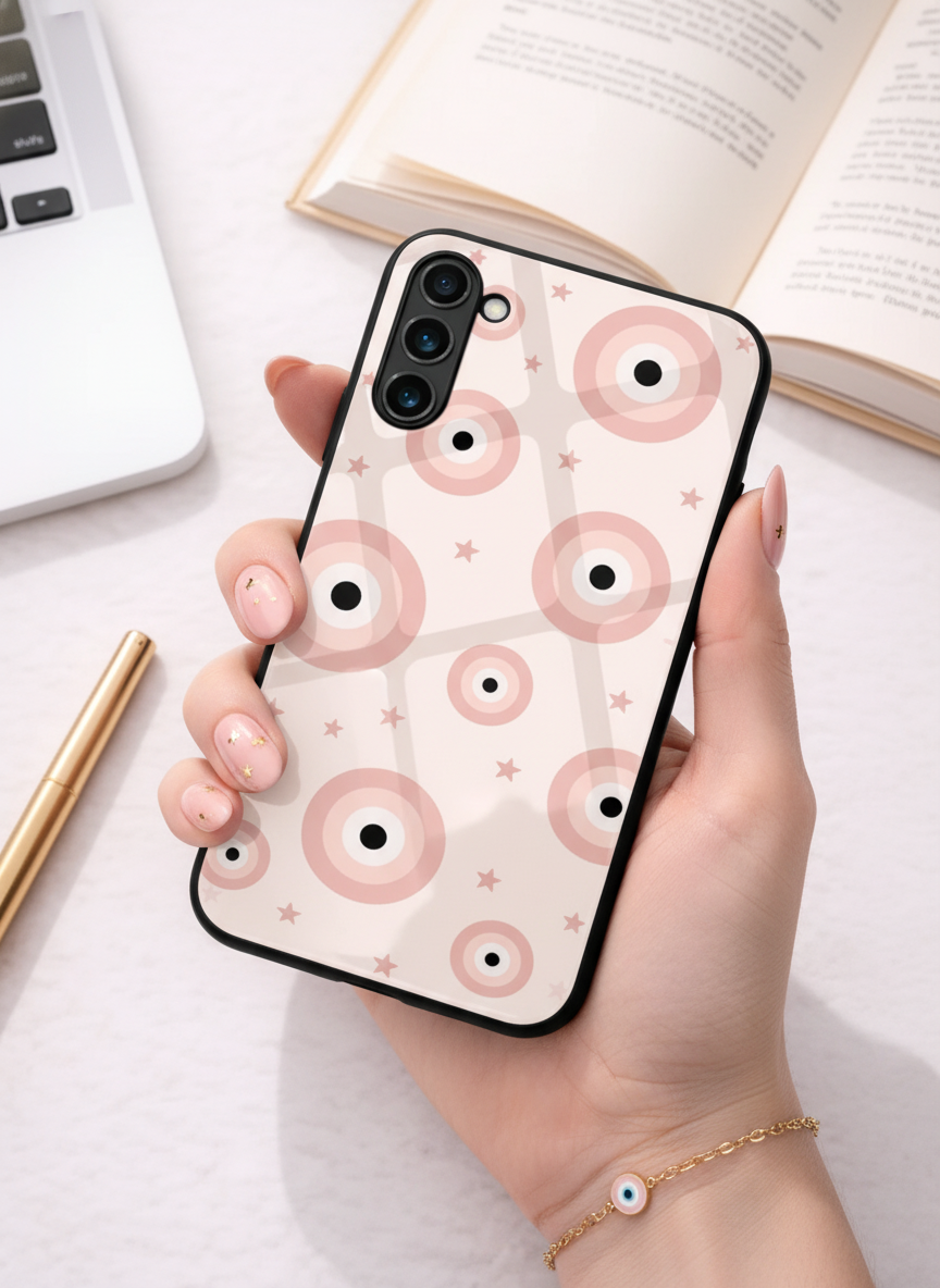Eye Of Protection Dreamy Orbit Premium Glass Back Cover For Galaxy S, A, M & F Series