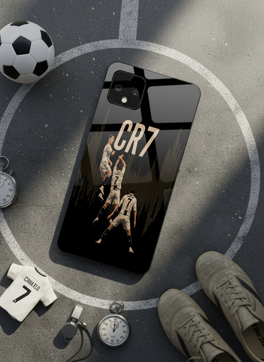 Air CR7 Premium Glass Back Cover For Google Pixel 7,8,9,10 Series