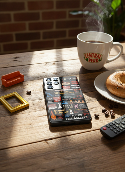 F.R.I.E.N.D.S Premium Glass Back Cover For Galaxy S, A, M & F Series