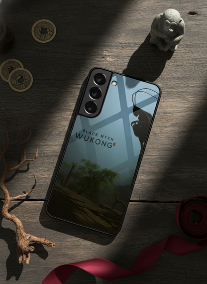 BMW -Black Myth Wukong Premium Glass Back Cover For Galaxy S, A, M & F Series