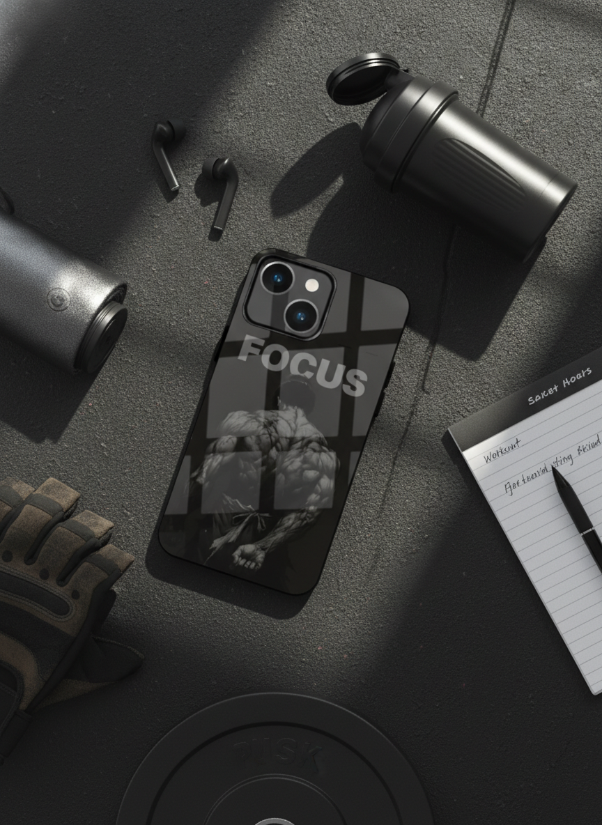 Focus Premium Glass Back Cover For iPhone 11-17 Models