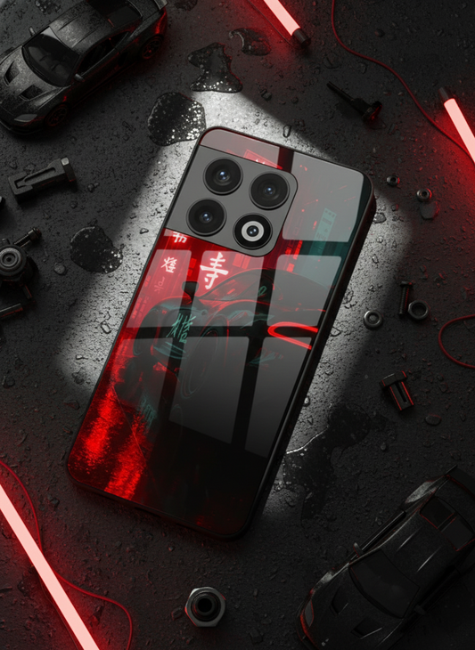 Aesthetic Car Focus Premium Glass Back Cover For One Plus 13, 12, 11, 10, Nord Serie