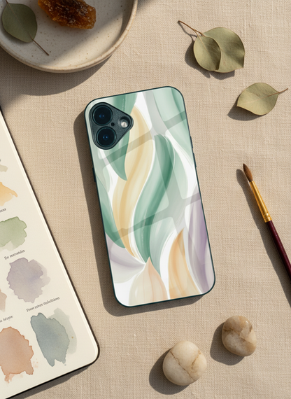 Artistic Touch Premium Glass Back Cover For iPhone 11-17 Models