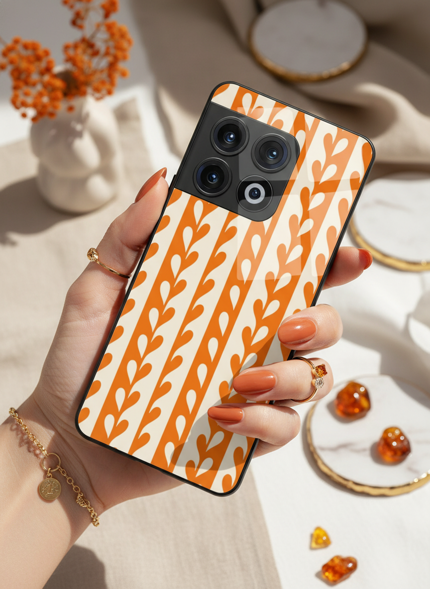 Heartvine Premium Glass Back Cover For One Plus 13, 12, 11, 10, Nord Series