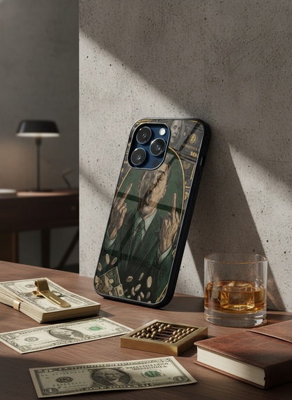 Cash Over Premium Glass Back Cover For iPhone 11-17 Models