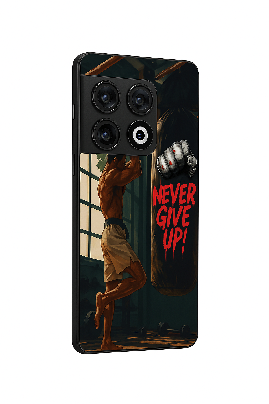 Warrior Spirit Premium Glass Back Cover For One Plus 13, 12, 11, 10, Nord Serie The Case & Co