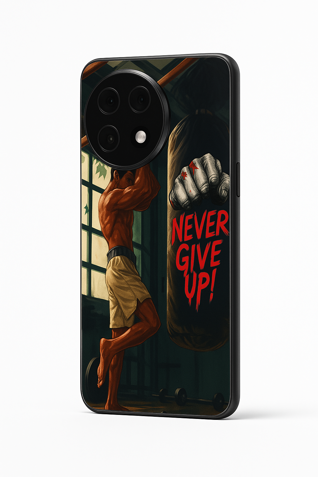 Warrior Spirit Premium Glass Back Cover For One Plus 13, 12, 11, 10, Nord Serie The Case & Co