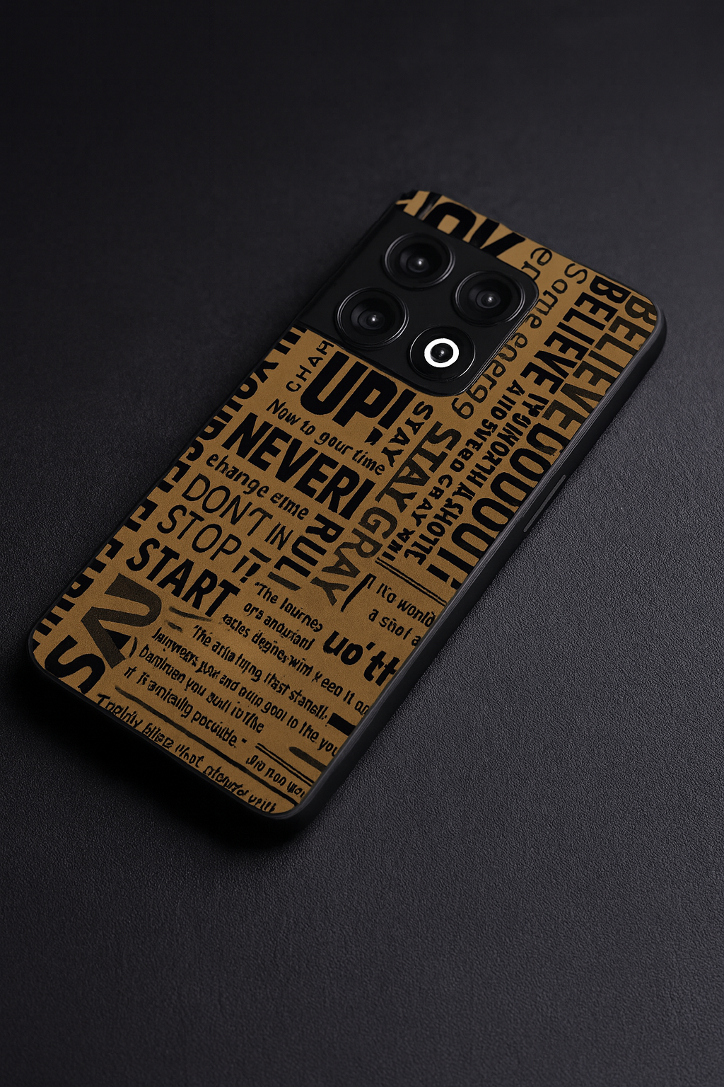 Words Of Strenght Premium Glass Back Cover For One Plus 13, 12, 11, 10, Nord Series The Case & Co