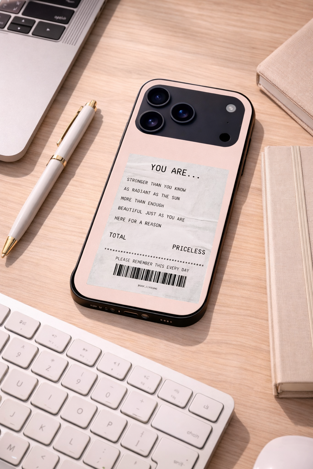 You Are Enough Premium Glass Back Cover For iPhone 11,12,13,14,15,16,17 Models The Case & Co