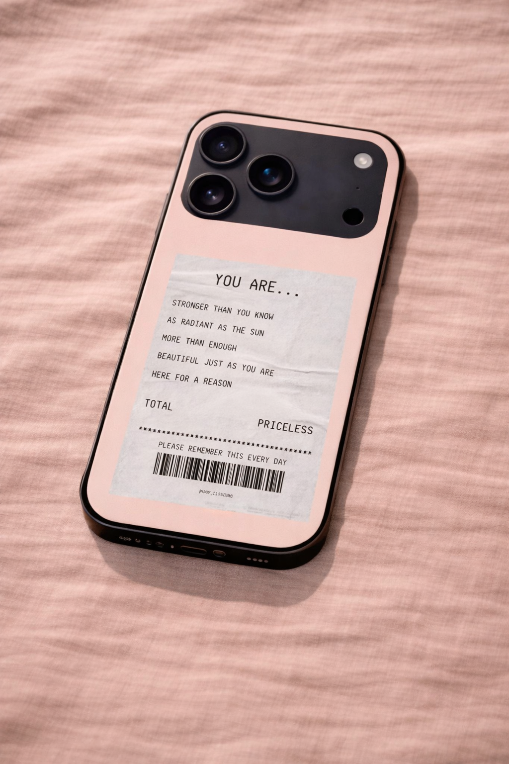 You Are Enough Premium Glass Back Cover For iPhone 11,12,13,14,15,16,17 Models The Case & Co